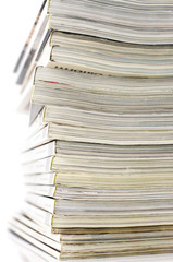 Stack of magazines