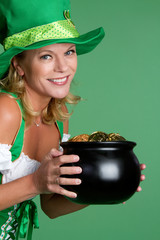 Pot of Gold Woman Smiling