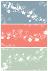 Messy swirling floral background