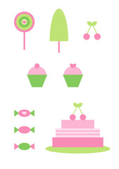 Clipart-Set: Süßigkeiten