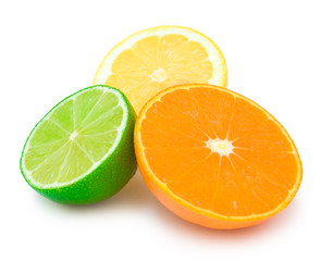 colourful citrus slices