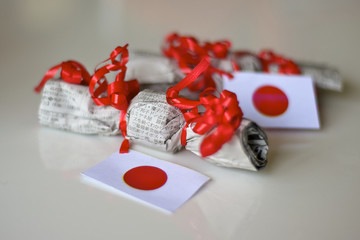Japanese style gift wrap