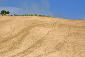 Fototapeta premium Sicilian hills in Summer