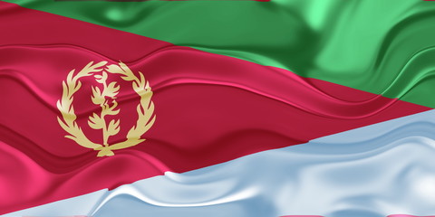 Flag of Eritrea wavy