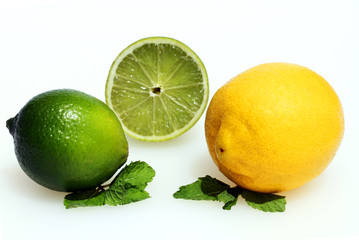 Two limes and a lemon