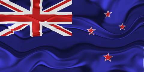 Flag of Tokelau wavy
