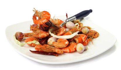 Dish of seafood
