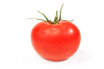 The fresh red tomato