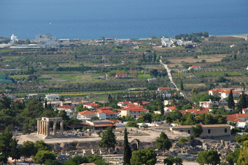 Korinth mit Apollos Tempel