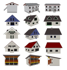 casas en vector