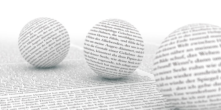Text im Focus
