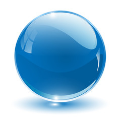 3D crystal sphere - obrazy, fototapety, plakaty