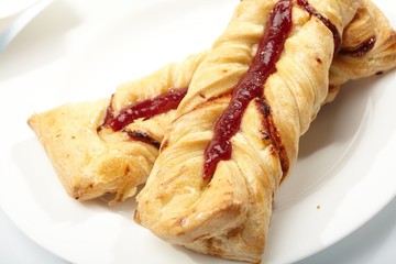 puff pastry with jam