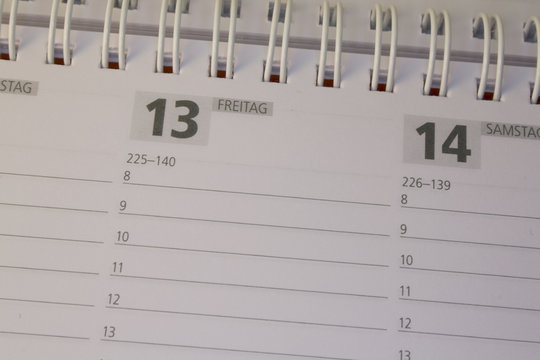 Kalender Freitag 13.
