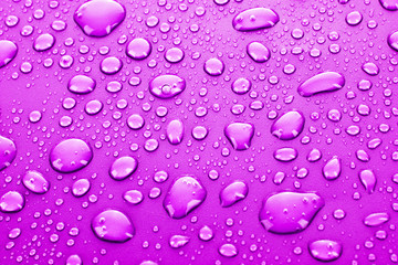 Pink water drops background