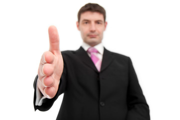 Businessman Offering a Handshake