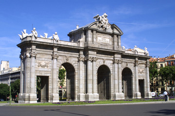 Alcala Gate in Madrid, Spain