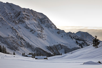 Sonnenuntergang auf der Wideralp