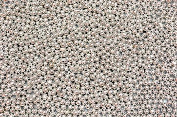 Fondo di perle di zucchero argentate