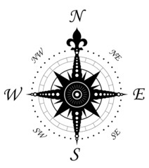 Vintage compass symbol