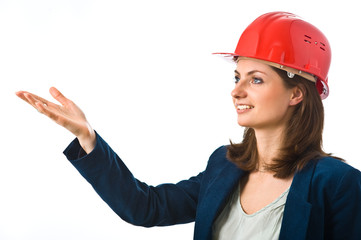 Smiling female architect