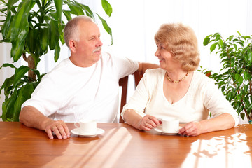 Senior elderly couple