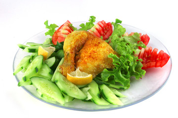 grilled chicken leg