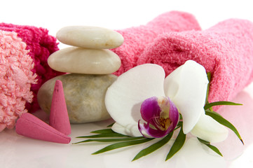 Wellness in pink with orchid