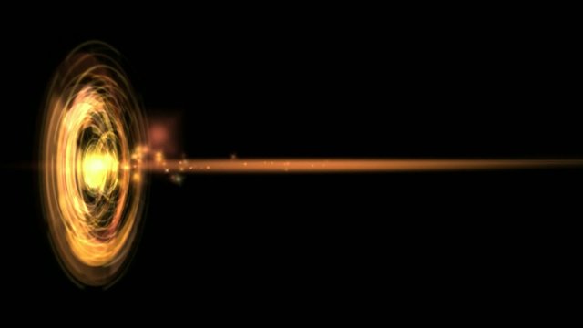 Laser launch from a circular aperture,seamless loop,HD