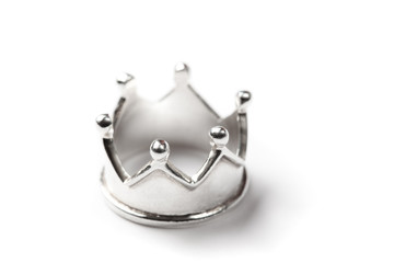 Tiny silver crown