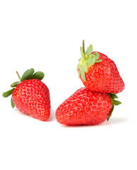 strawberry on a white