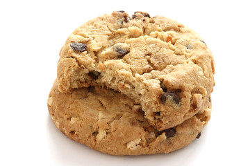 Stack of chocolate chip cookies