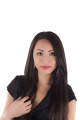 Studio shot of beautiful sexy young asian woman