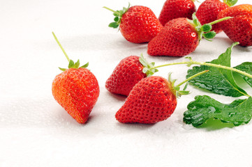 採れたてのイチゴ