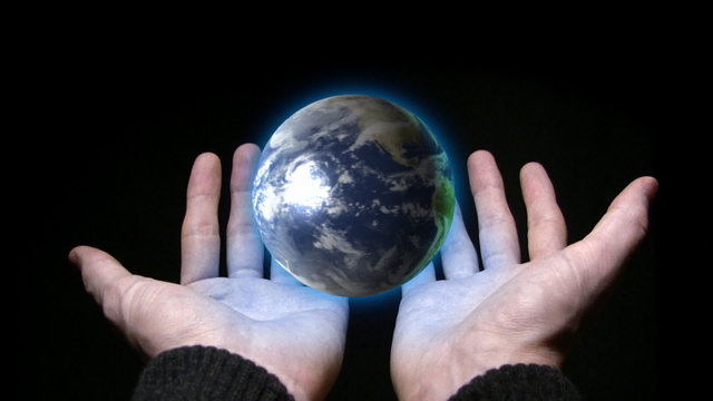 Holding planet earth in our hands