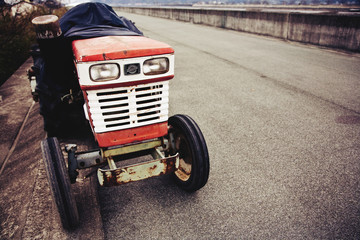 The tractor , farm equipment