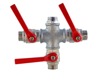 Pipes and valves for the water drain