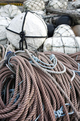 Fishing gear in a port