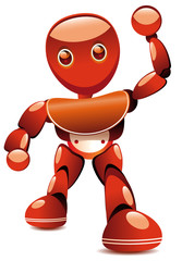 Robot disant bonjour © Yves Damin