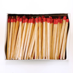 box of Match Stick isolated on white background