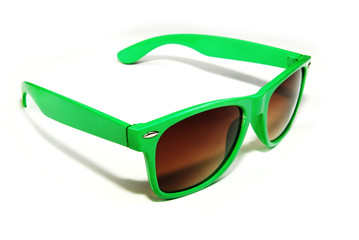 grüne Sonnenbrille