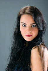 Naklejka premium portrait young woman face