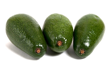 three avocados