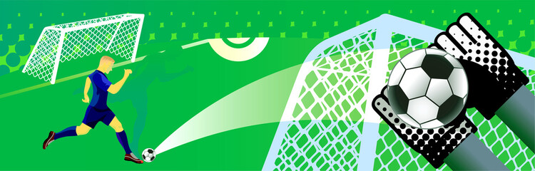 Abstract soccer background. Vector illustration.