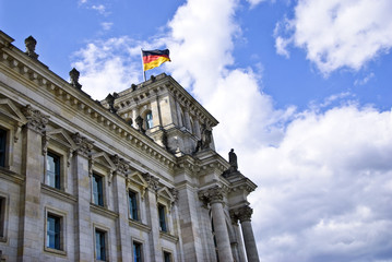 German Flag on The Reichstag