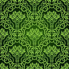 Green seamless wallpaper