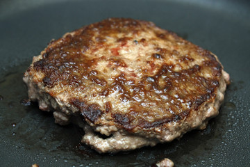 steak haché à la cuisson
