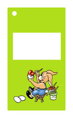 Fototapeta premium Geschenkanhänger zu Ostern