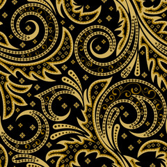 Seamless from abstract brown plant