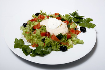 Ein Teller Salat